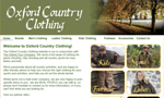 Oxford Country Clothing Website thumbnail